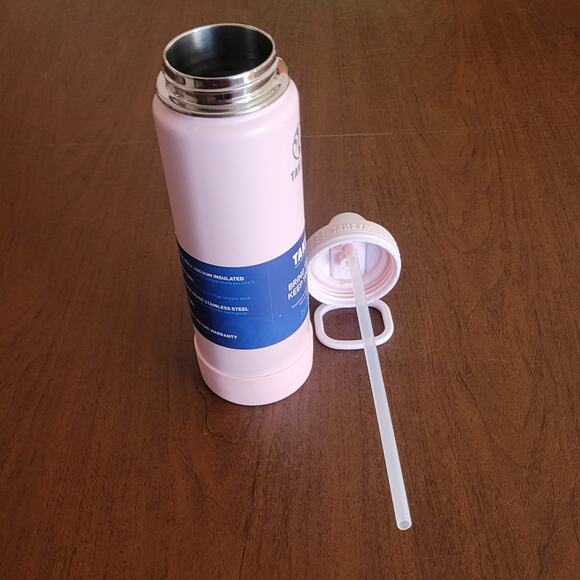Takeya Actives 24oz Blush Insulated Stainless Steel Water Bottle with Spout Lid - Picture 7 of 8